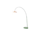 Contemporary Colorful Disc Metal Arched Floor Lamp Image - 7