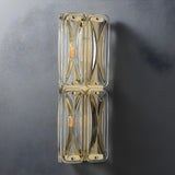Contemporary Crystal Glass Gold Wall Sconce  Image - 10