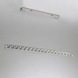 Contemporary Crystal Rectangular Island Pendant Light Image - 7