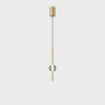 Contemporary Dual Crystal Ball Bedroom Pendant Light Image - 3