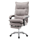 Contemporary Ergonomic Fabric Reclining Black Office Chair Image - 10