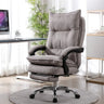 Contemporary Ergonomic Fabric Reclining Black Office Chair Image - 7