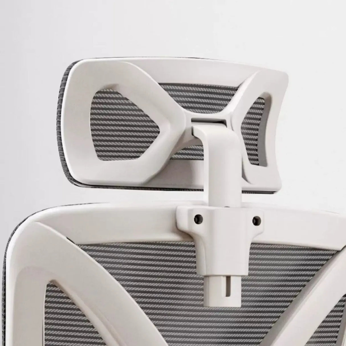 Contemporary Ergonomic Home Swivel White Mesh Office Chair Image - 8