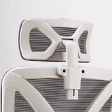 Contemporary Ergonomic Home Swivel White Mesh Office Chair Image - 8