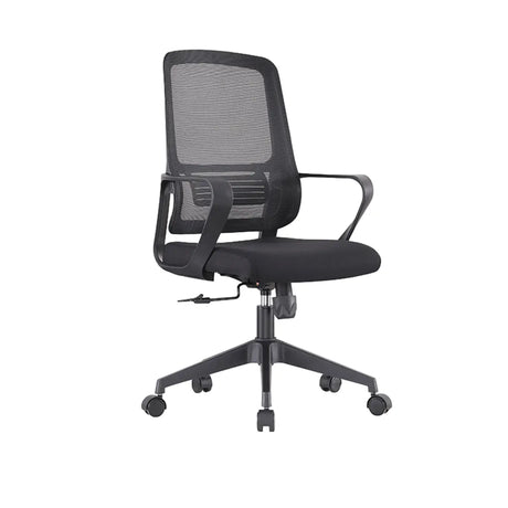 Contemporary Ergonomic Mesh Swivel Office Grey Office Chair Image - 2