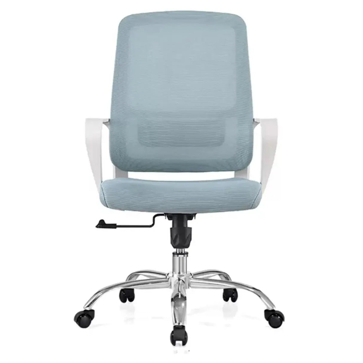 Contemporary Ergonomic Mesh Swivel Office Grey Office Chair Image - 4