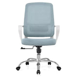 Contemporary Ergonomic Mesh Swivel Office Grey Office Chair Image - 4