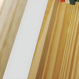 Contemporary Floating Wall Shelf Natural Wood Bookcase Image - 8