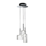 Contemporary Glass Cylinder Dining Pendant Light Image - 2