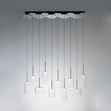 Contemporary Glass Cylinder Dining Pendant Light Image - 6