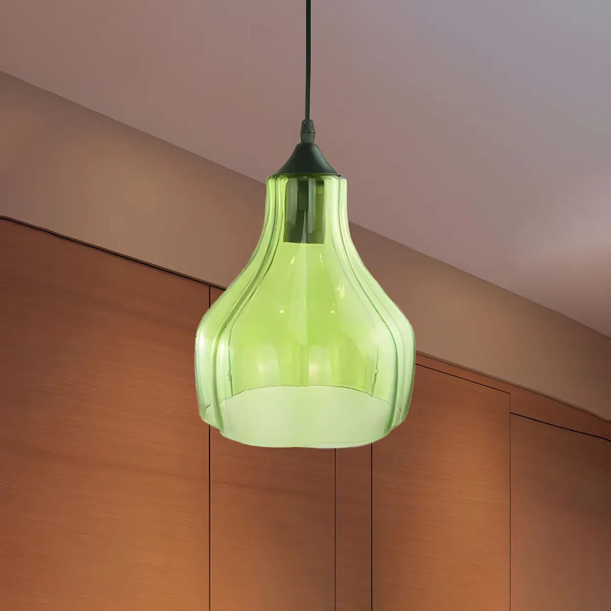 Contemporary Glass Unique-Shaped Pendant Light Image - 10