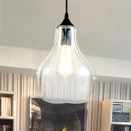 Contemporary Glass Unique-Shaped Pendant Light Image - 2