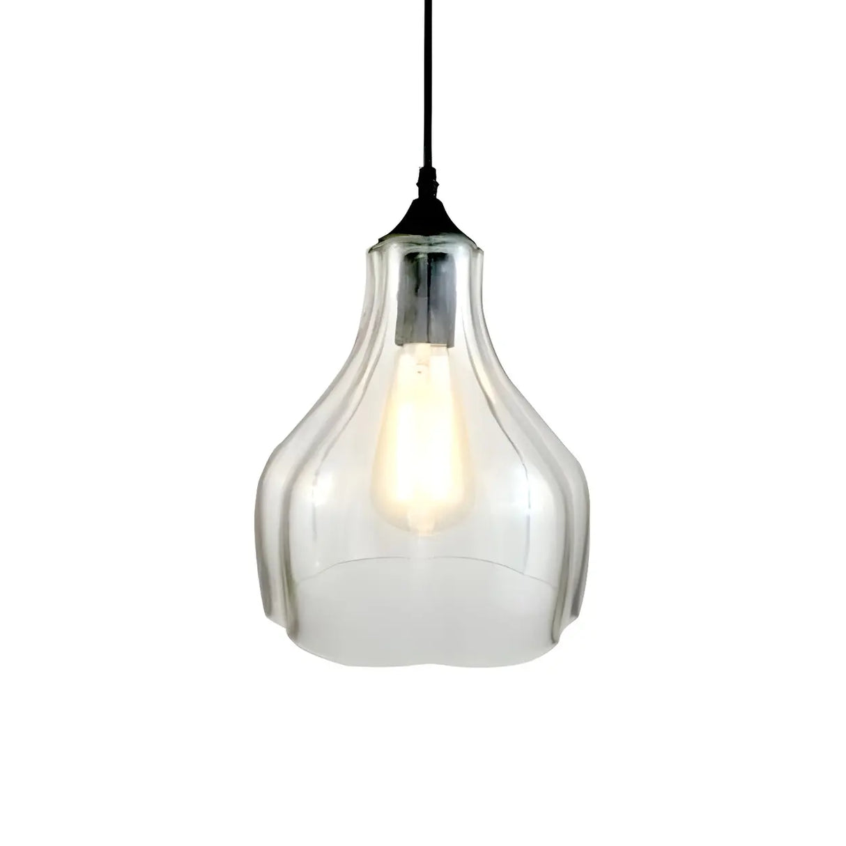 Contemporary Glass Unique-Shaped Pendant Light Image - 4