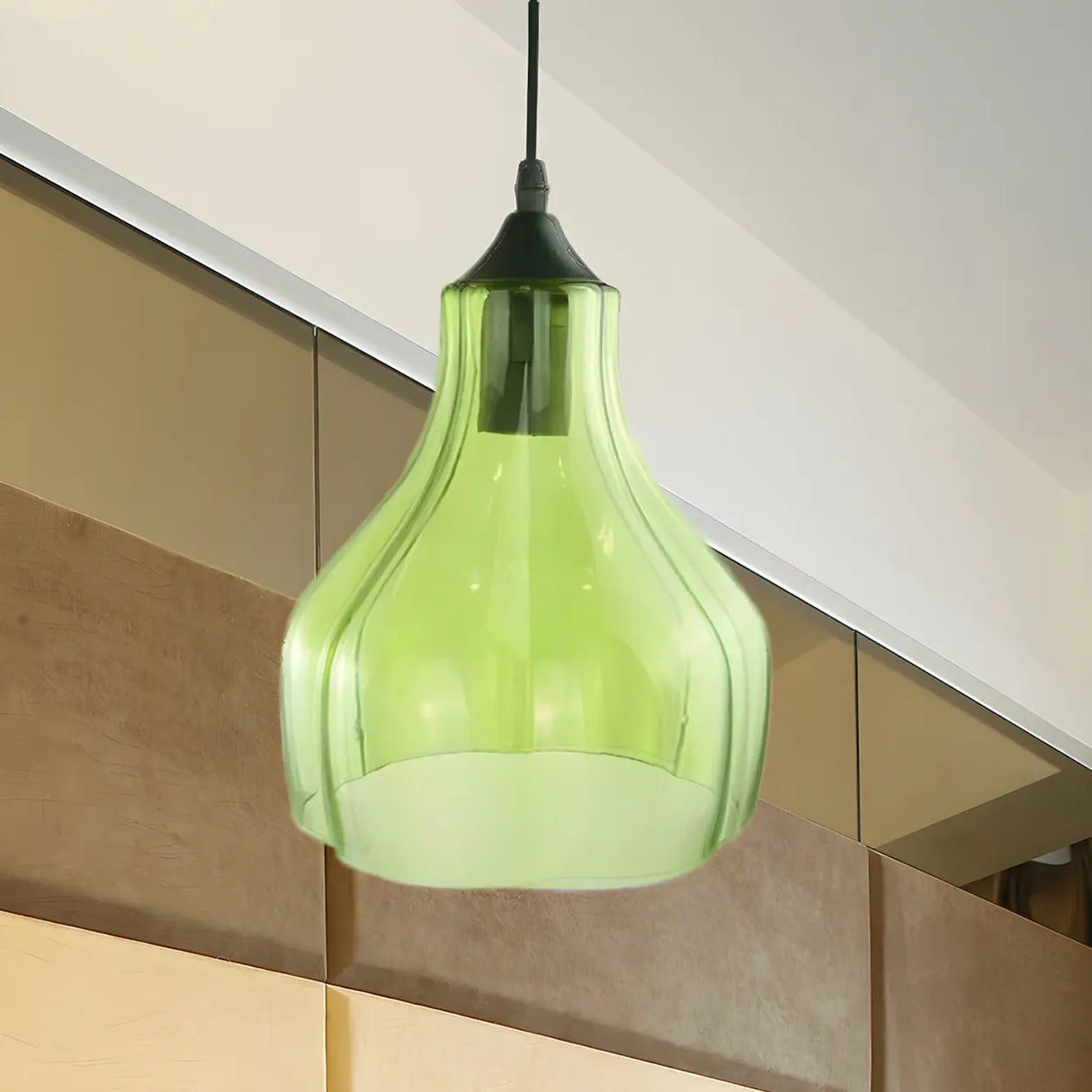 Contemporary Glass Unique-Shaped Pendant Light Image - 9