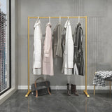 Contemporary Gold Metal Freestanding Entryway Coat Rack Image - 2