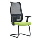 Contemporary Green Mesh Ergonomic Office Chair with Armrests Image - 20