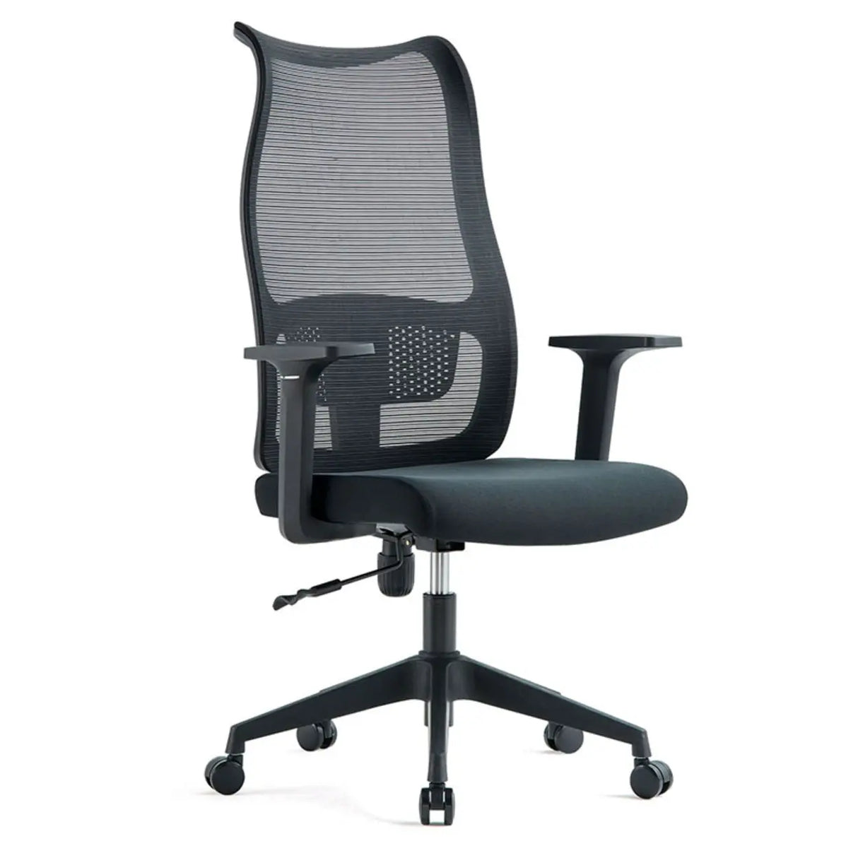 Contemporary Green Mesh Ergonomic Office Chair with Armrests Image - 3