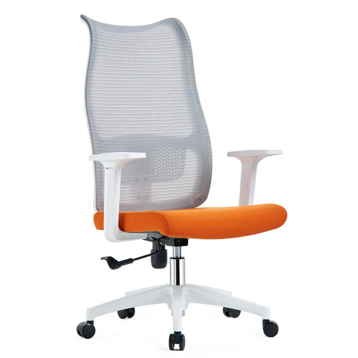 Contemporary Green Mesh Ergonomic Office Chair with Armrests Image - 5