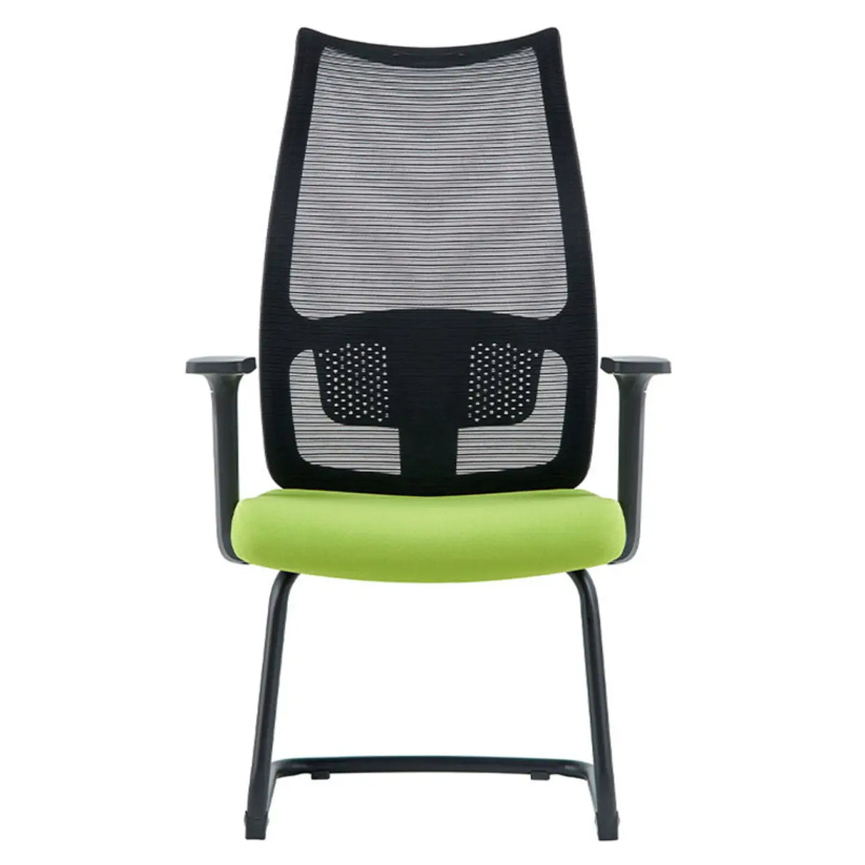 Contemporary Green Mesh Ergonomic Office Chair with Armrests Image - 6