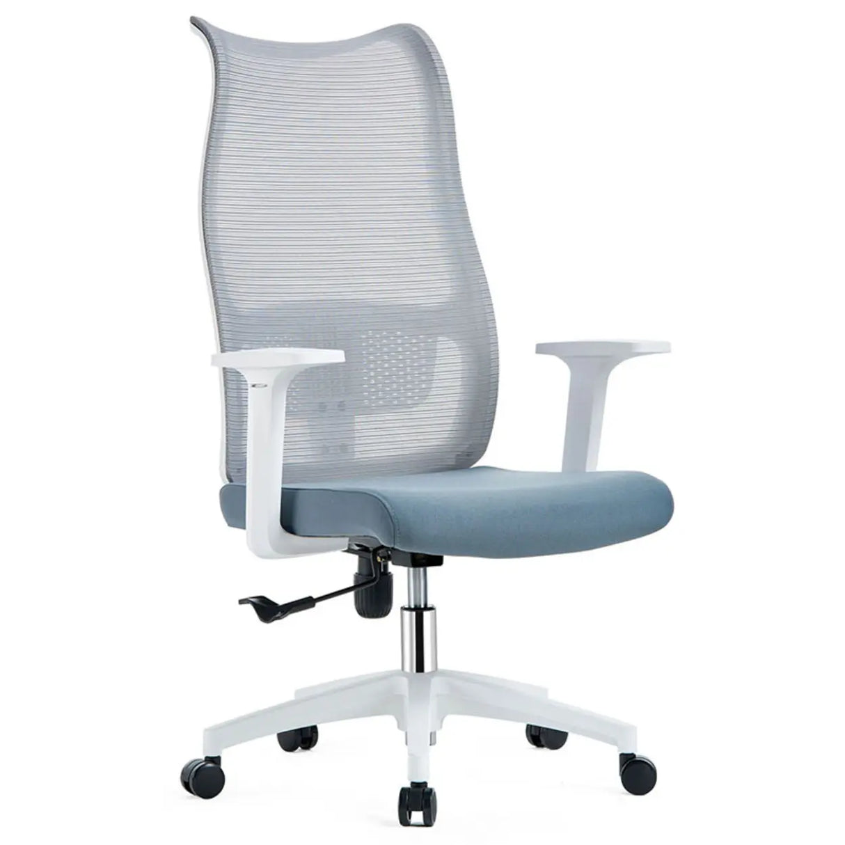 Contemporary Green Mesh Ergonomic Office Chair with Armrests Image - 8