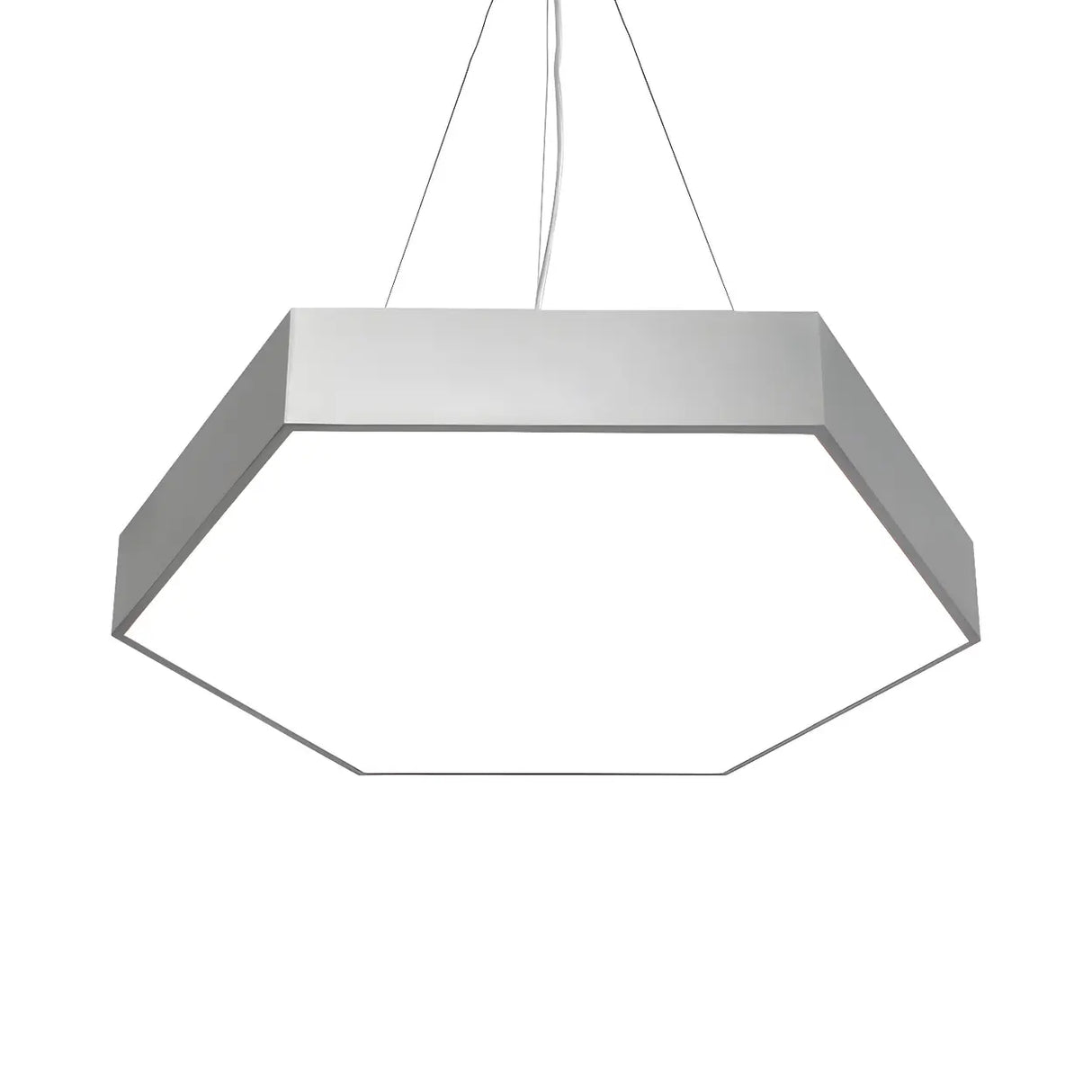 Contemporary Hexagon Metal Black Indoor Pendant Light Image - 19