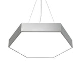 Contemporary Hexagon Metal Black Indoor Pendant Light Image - 19