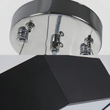 Contemporary Hexagon Metal Black Indoor Pendant Light Image - 13