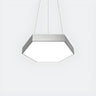 Contemporary Hexagon Metal Black Indoor Pendant Light Image - 16