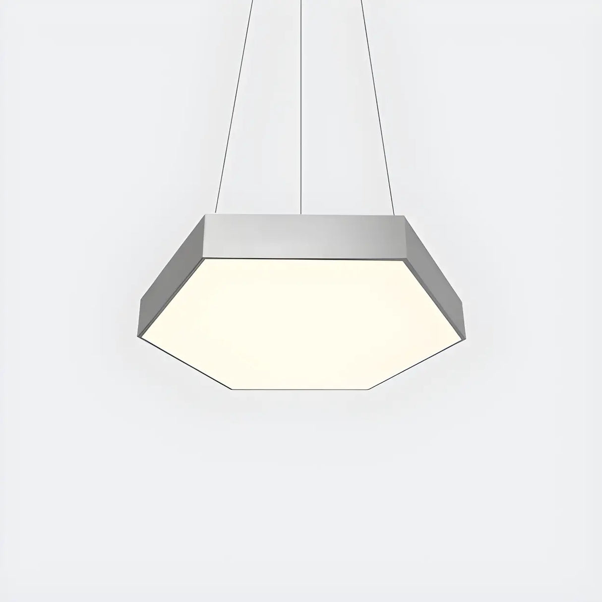 Contemporary Hexagon Metal Black Indoor Pendant Light Image - 17
