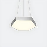 Contemporary Hexagon Metal Black Indoor Pendant Light Image - 17