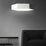 Contemporary Hexagon Metal Black Indoor Pendant Light Image - 18