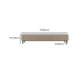 Contemporary Khaki Stone Long TV Stand with Drawers #size