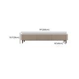 Contemporary Khaki Stone Long TV Stand with Drawers Image - 13