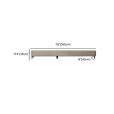 Contemporary Khaki Stone Long TV Stand with Drawers Image - 16