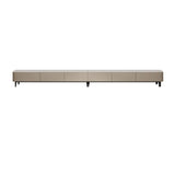 Contemporary Khaki Stone Long TV Stand with Drawers Image - 7