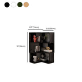 Contemporary L-Shaped Wood Corner Display Bookcase Image - 32