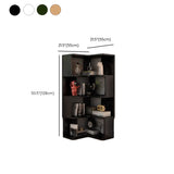 Contemporary L-Shaped Wood Corner Display Bookcase Image - 33