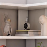 Contemporary L-Shaped Wood Corner Display Bookcase Image - 7