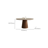 Contemporary Lazy Susan Rotating Tray Round Dining Table #size
