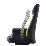 Contemporary Leather Swivel Ergonomic Brown Office Chair Image - 3