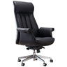 Contemporary Leather Swivel Ergonomic Brown Office Chair Image - 5