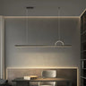 Contemporary Linear and Arch Island Pendant Light Image - 2