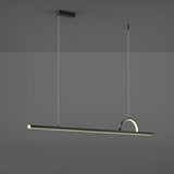 Contemporary Linear and Arch Island Pendant Light Image - 8