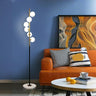 Contemporary Marble Base 6-Light Bubble Floor Lamp Image - 3