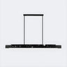 Contemporary Marble Linear Large Black Pendant Island Light Image - 7