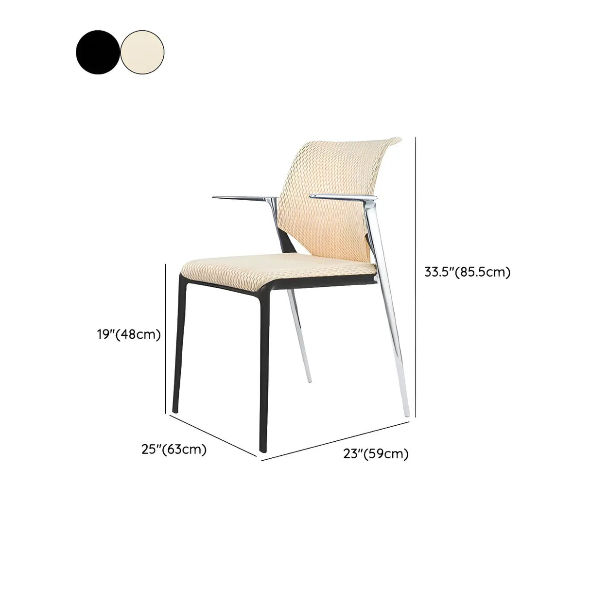 Contemporary Mesh Metal Task Office Black Chairs 