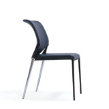 Contemporary Mesh Metal Task Office Black Chairs Image - 3