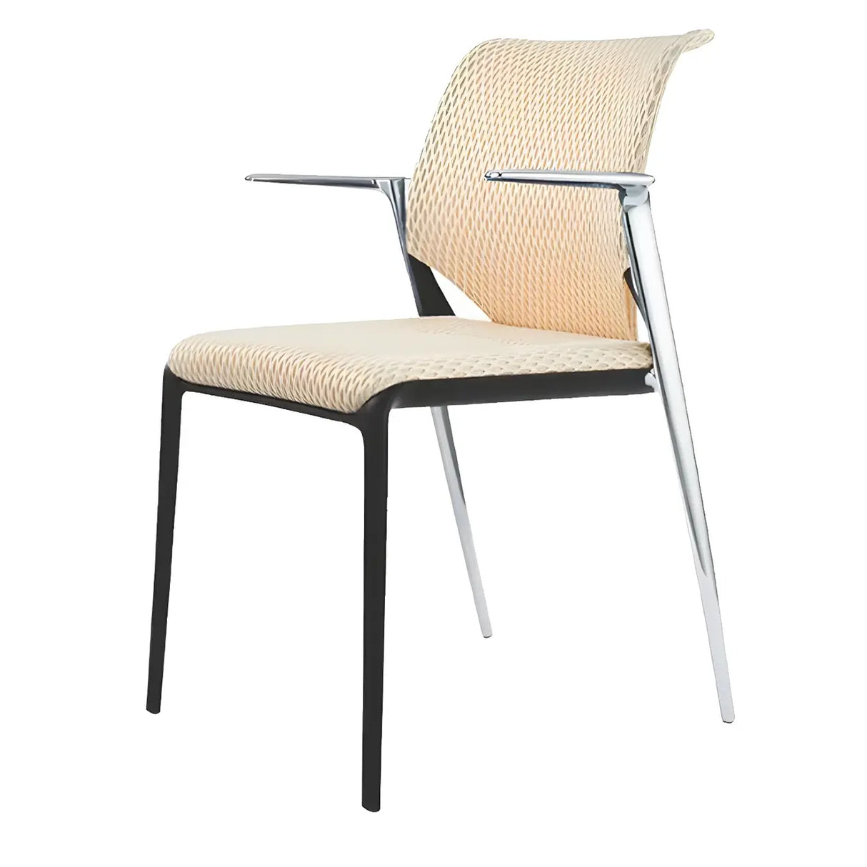 Contemporary Mesh Metal Task Office Black Chairs Image - 5