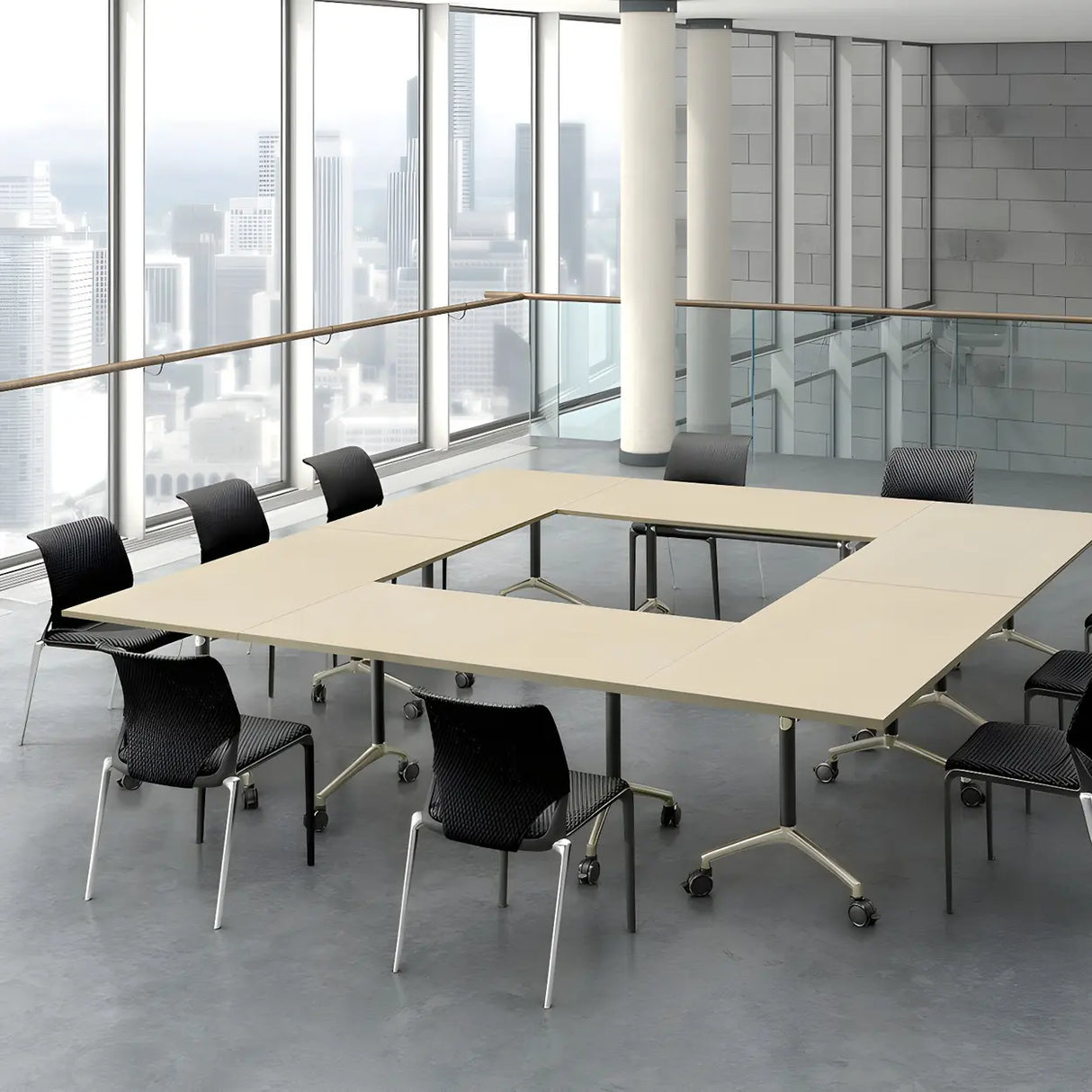 Contemporary Mesh Metal Task Office Black Chairs Image - 8