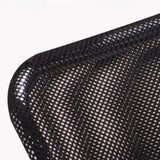 Contemporary Metal Frame Black Leather Task Office Chair Image - 11